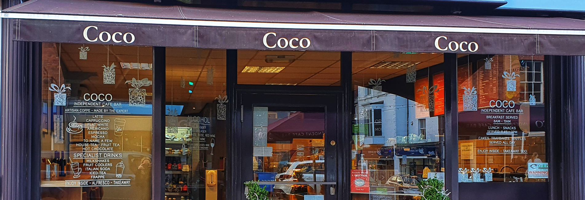 Coco coffee house in Welshpool, Powys, has discovered that there are greater benefits to having a CCTV surveillance system installed than just for security.